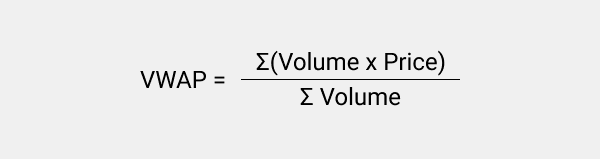Volume Weighted Average Price Formula